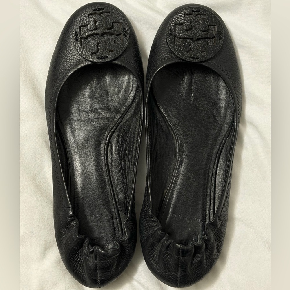Tory Burch Black Flats